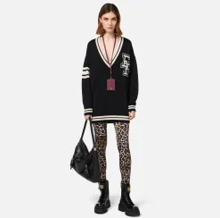 Elisabetta Franchi Trousers And Shorts|Animalier Lycra leggings Animalprint