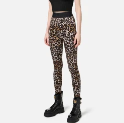 Elisabetta Franchi Trousers And Shorts|Animalier Lycra leggings Animalprint