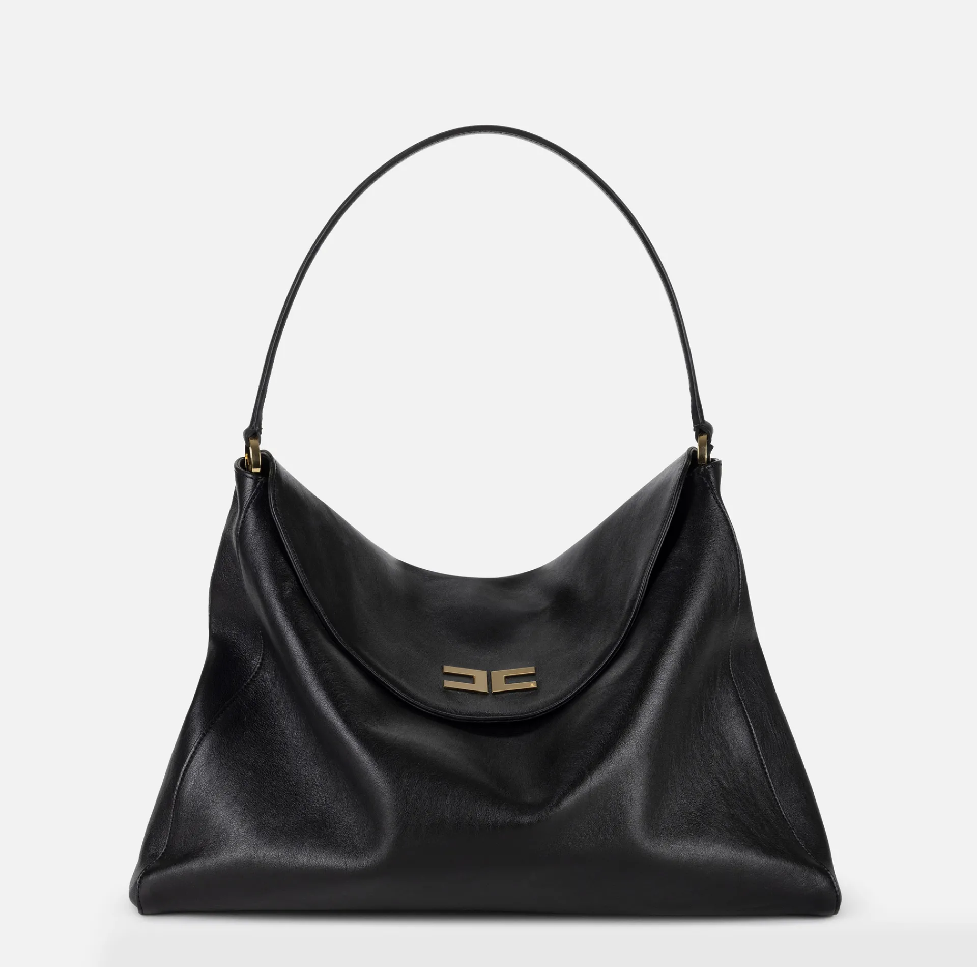 Elisabetta Franchi Shoulder Bags|Avenue Bag Large Hobo Black