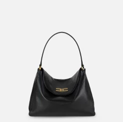 Elisabetta Franchi Shoulder Bags|Avenue Bag Medium Hobo Black