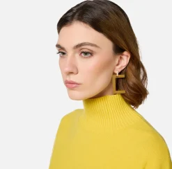 Elisabetta Franchi Jewelry|Bag Iconic Earrings Gold