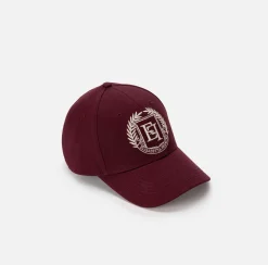 Elisabetta Franchi Hats|Baseball cap with logo RougeNoir