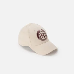 Elisabetta Franchi Hats|Baseball cap with logo Butter
