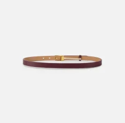 Elisabetta Franchi Belts|Belt with enamelled box buckle RougeNoir