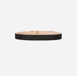 Elisabetta Franchi Belts|Belt With Monogram Pattern Black