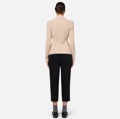 Elisabetta Franchi Jackets And Trench Coats|Knitwear And Sweatshirts|Blazer with pockets in technical voile fabric