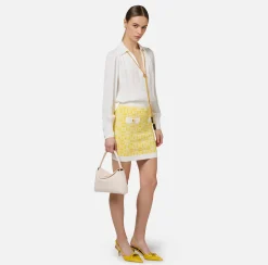 Elisabetta Franchi Shirts And Blouses|Blouse in georgette fabric with necklace and charms Ivory