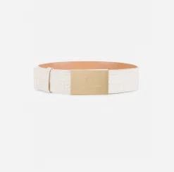 Elisabetta Franchi Belts|Bold Monogram Belt Butter