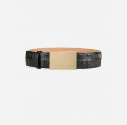 Elisabetta Franchi Belts|Bold Monogram Belt Black