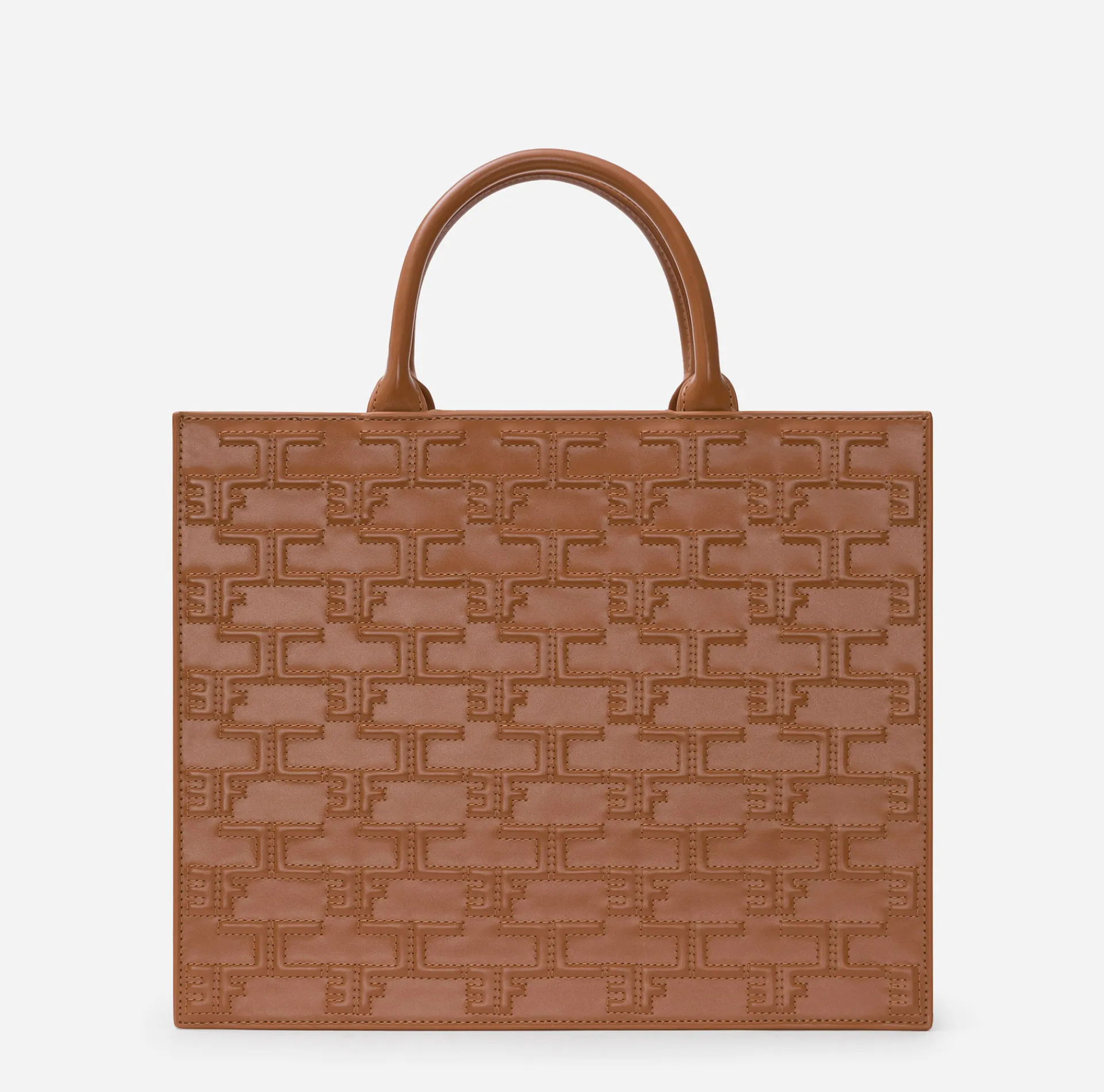 Elisabetta Franchi Handbags|Bold Monogram Large Shopper