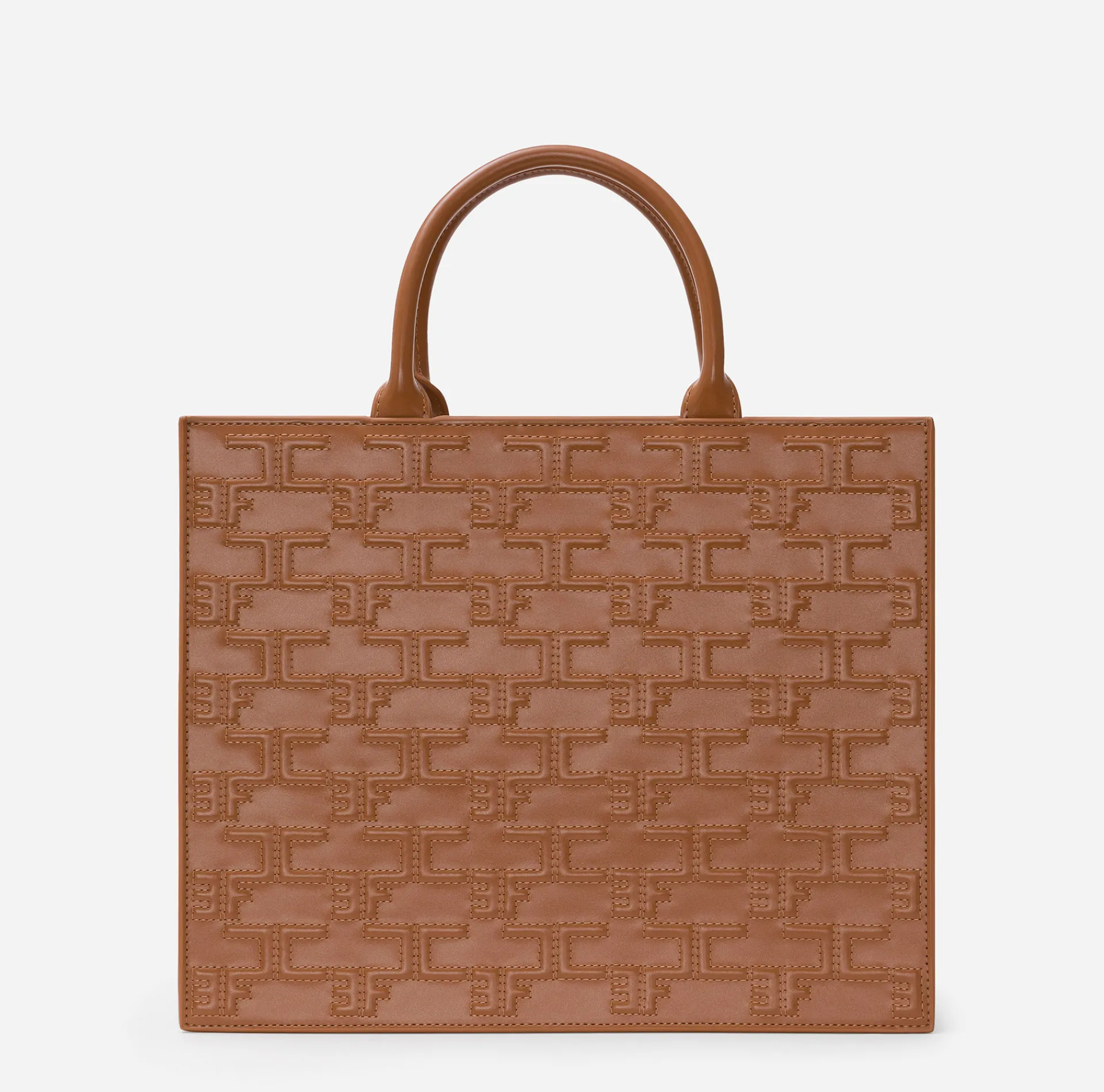Elisabetta Franchi Handbags|Bold Monogram Large Shopper