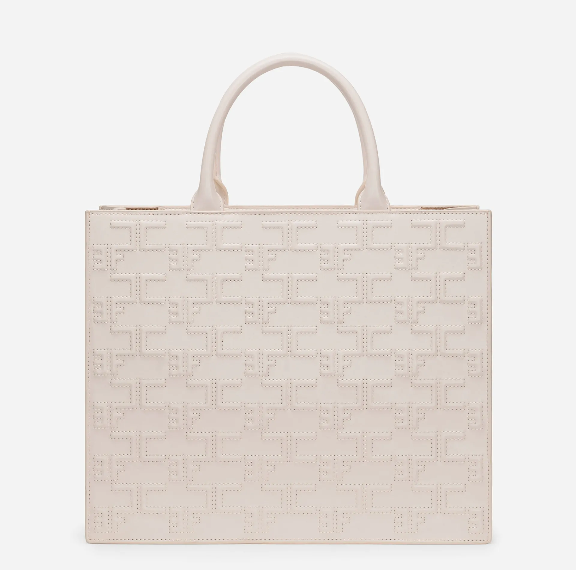 Elisabetta Franchi Handbags|Bold Monogram Large Shopper
