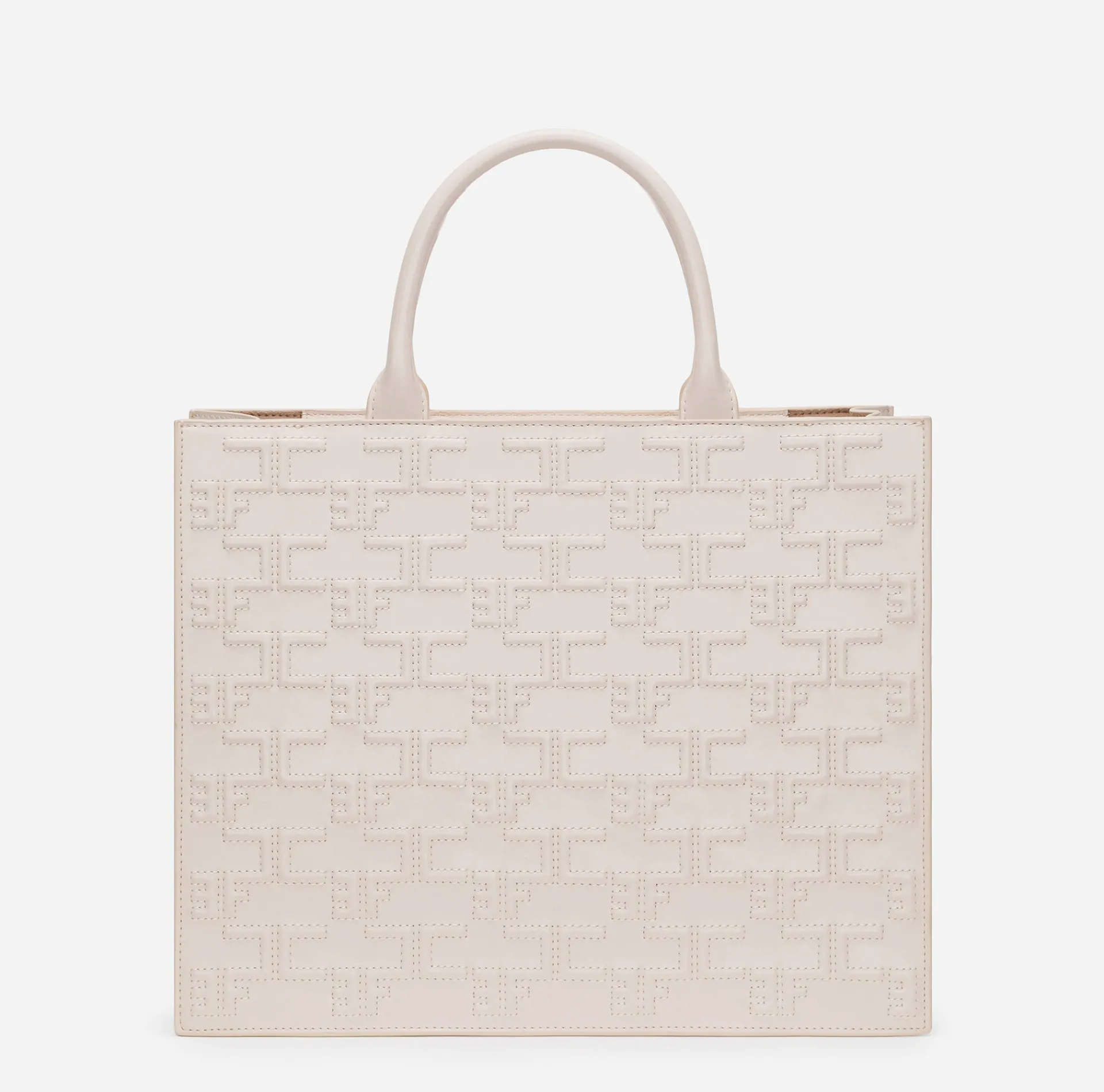 Elisabetta Franchi Handbags|Bold Monogram Large Shopper