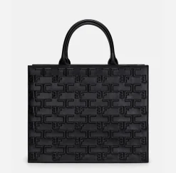 Elisabetta Franchi Handbags|Bold Monogram Large Shopper