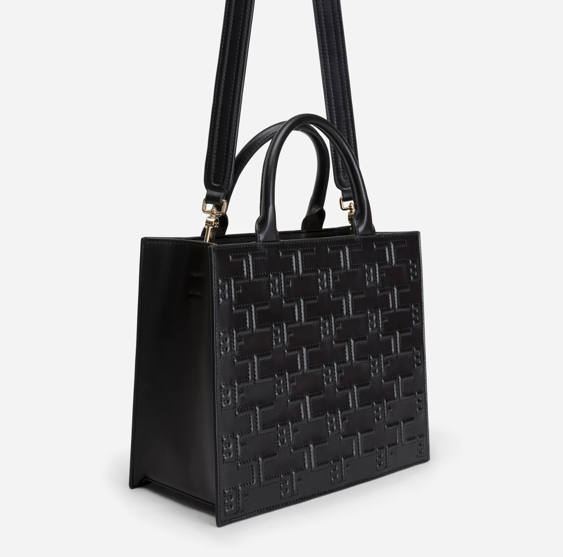 Elisabetta Franchi Handbags|Bold Monogram Medium Shopper