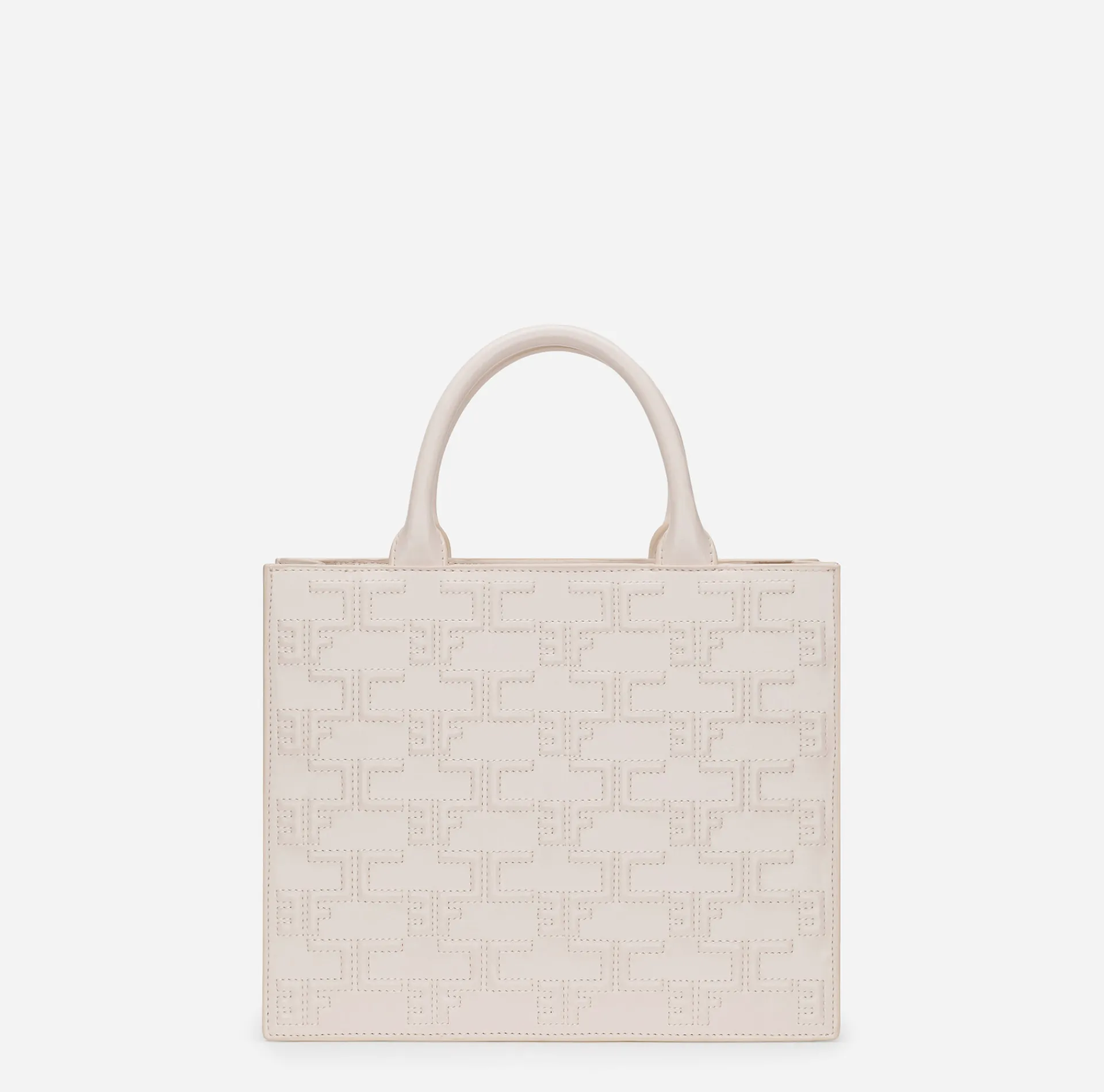 Elisabetta Franchi Handbags|Bold Monogram Medium Shopper