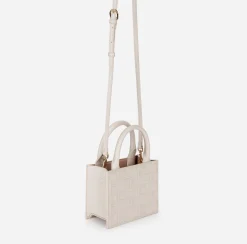 Elisabetta Franchi Handbags|Bold Monogram Mini Shopper