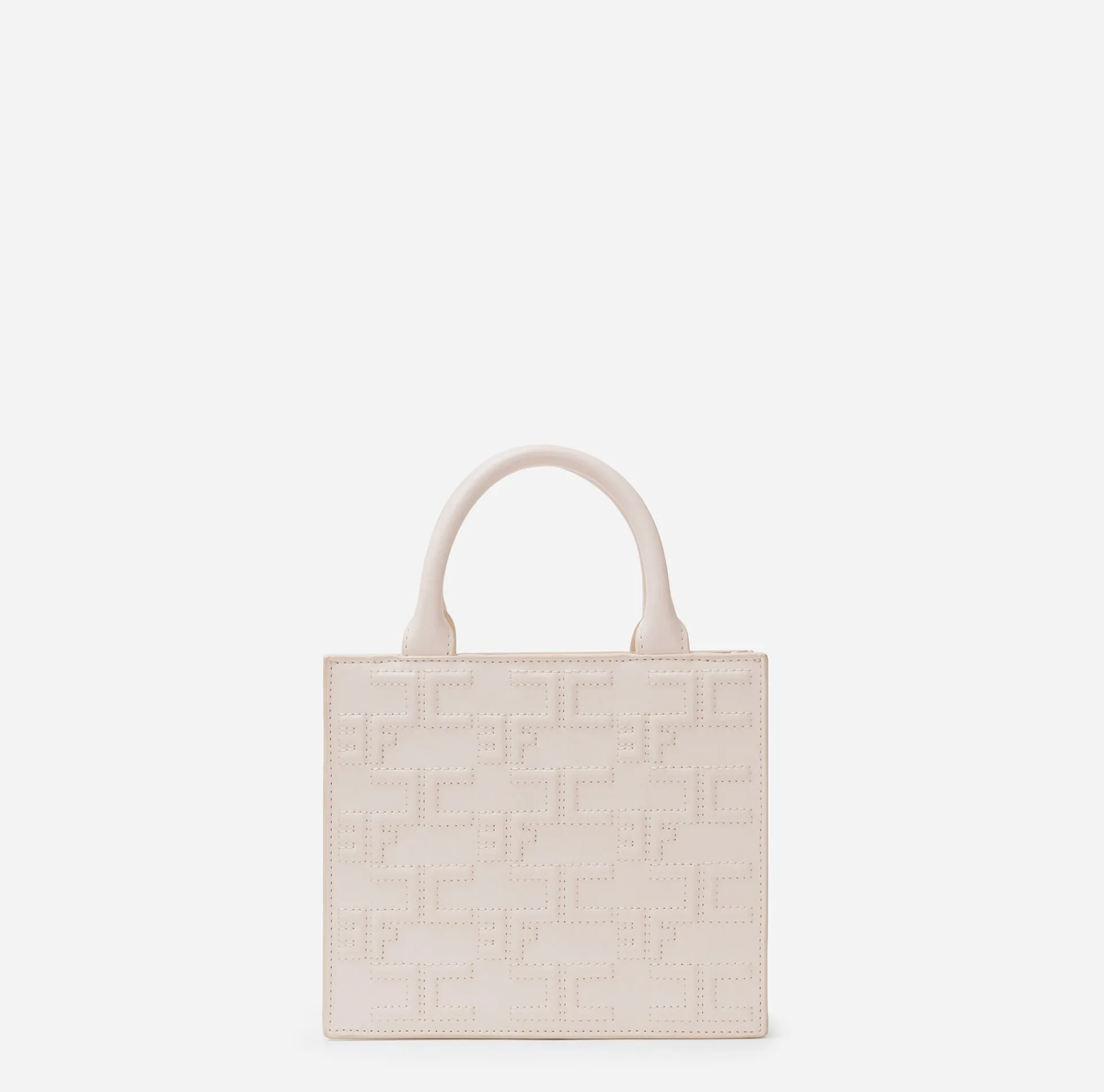 Elisabetta Franchi Handbags|Bold Monogram Small Shopper