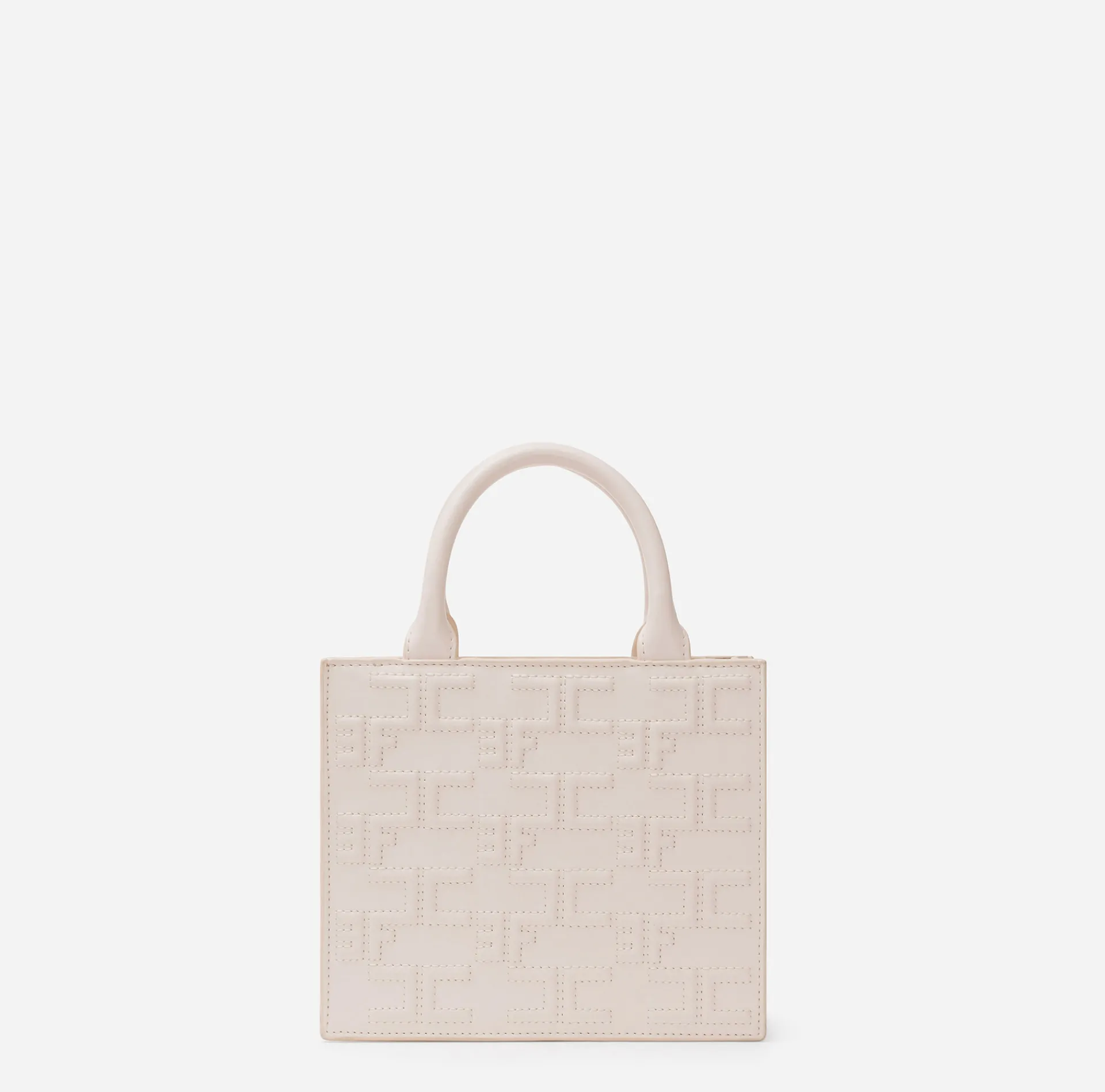 Elisabetta Franchi Handbags|Bold Monogram Small Shopper