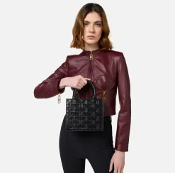 Elisabetta Franchi Handbags|Bold Monogram Small Shopper