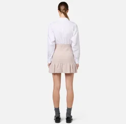 Elisabetta Franchi Skirts|Bouclé wool miniskirt with pockets in technical voile fabric Latex