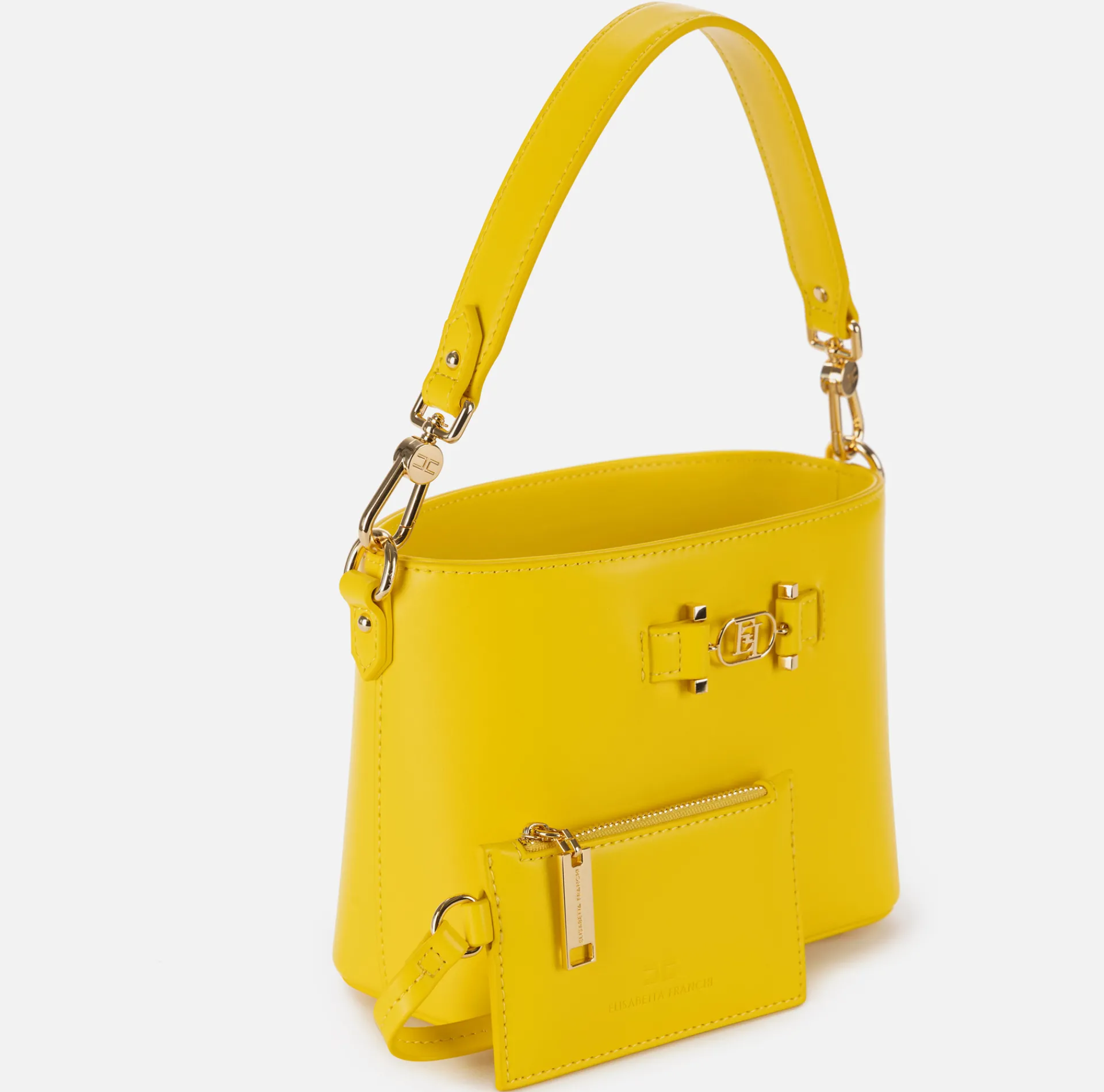 Elisabetta Franchi Handbags|Bucket bag with logo horsebit Mimosa