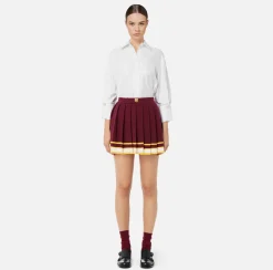Elisabetta Franchi Shirts And Blouses|Chevron poplin shirt with darts White