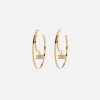 Elisabetta Franchi Jewelry|Circle earrings with logo