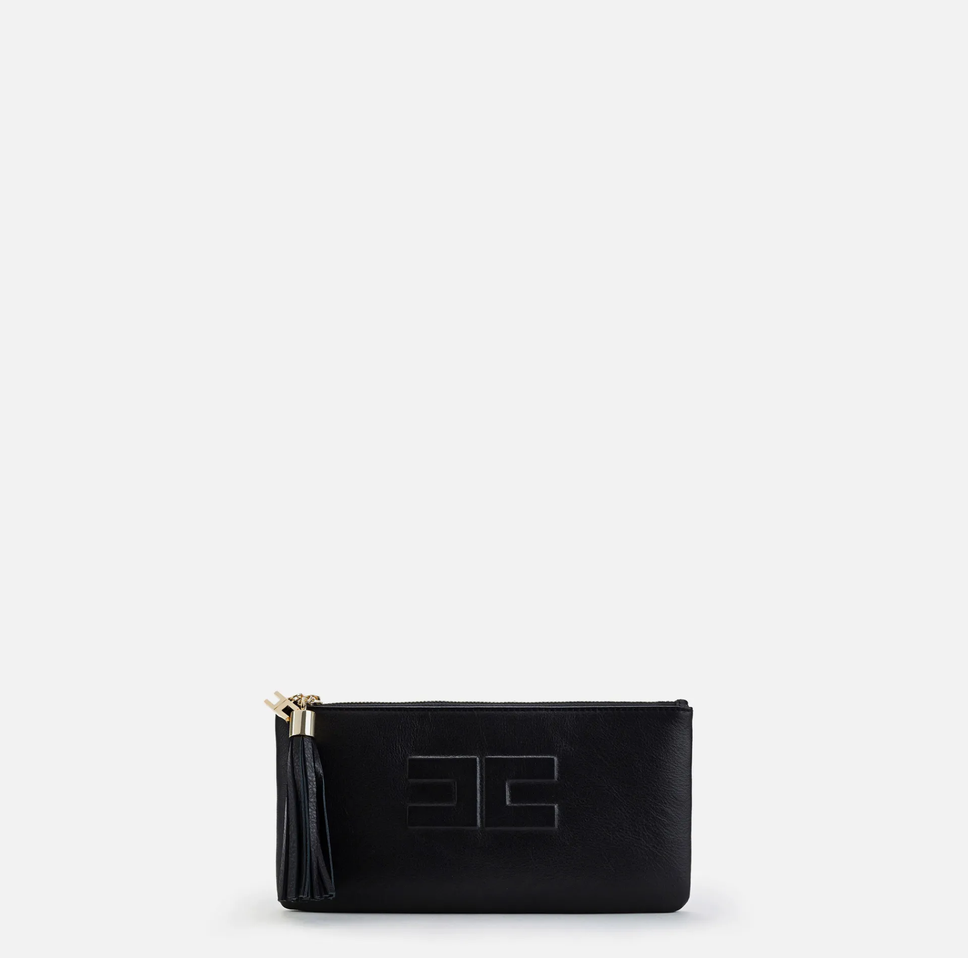 Elisabetta Franchi Wallets|Clutch Bag With Logo Black