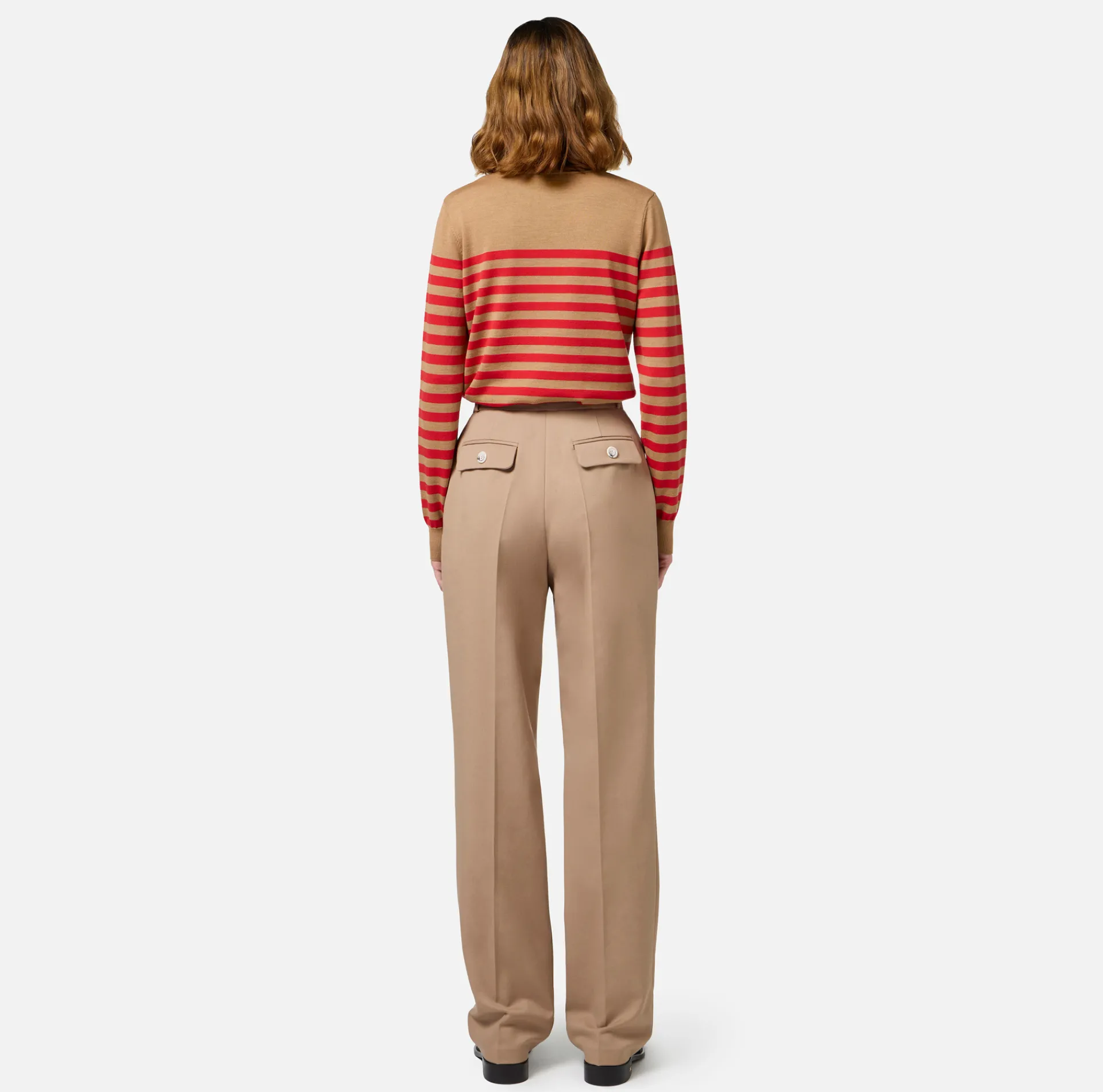 Elisabetta Franchi Tailleur|Trousers And Shorts|Cool wool trousers with darts