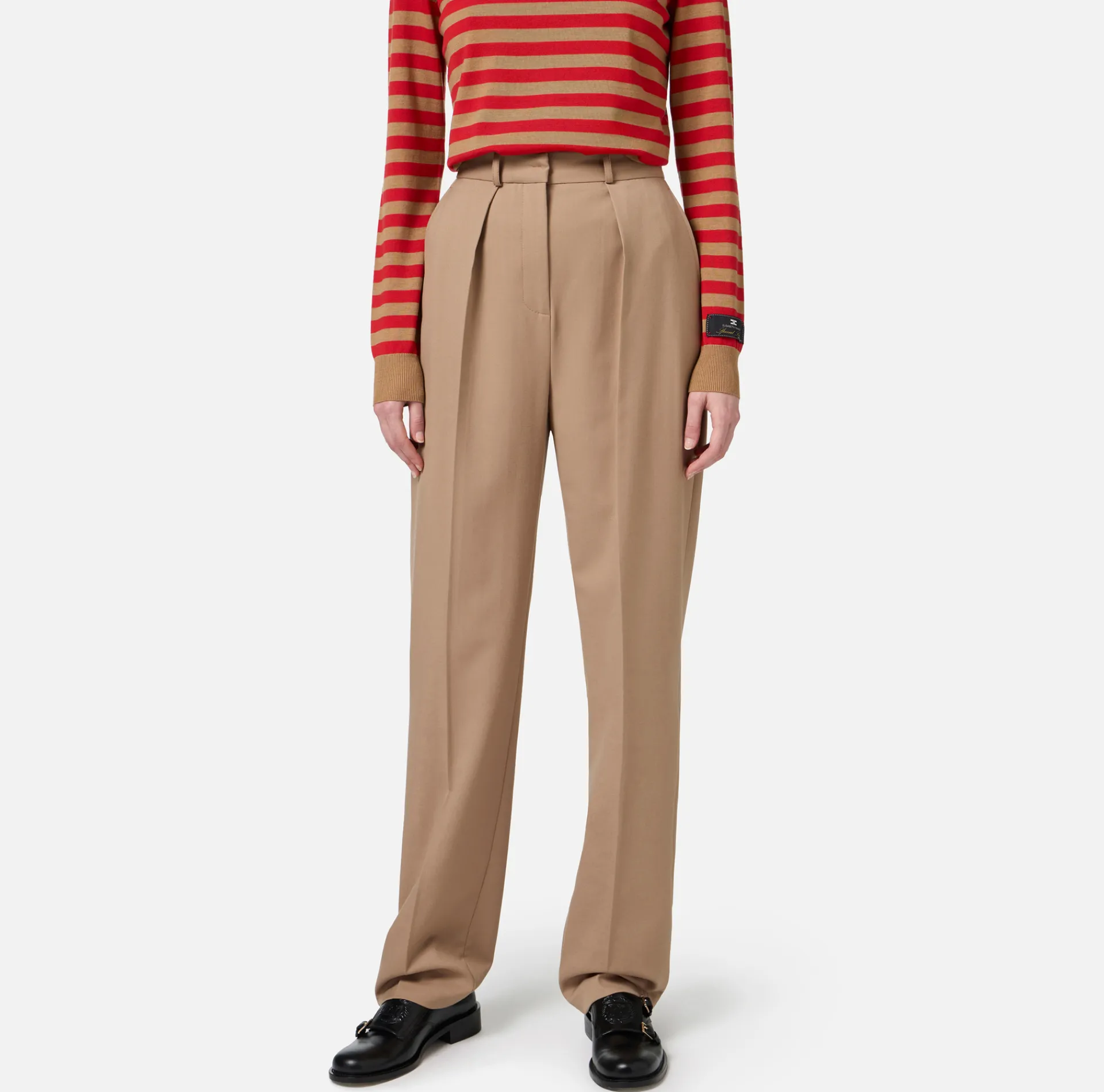 Elisabetta Franchi Tailleur|Trousers And Shorts|Cool wool trousers with darts