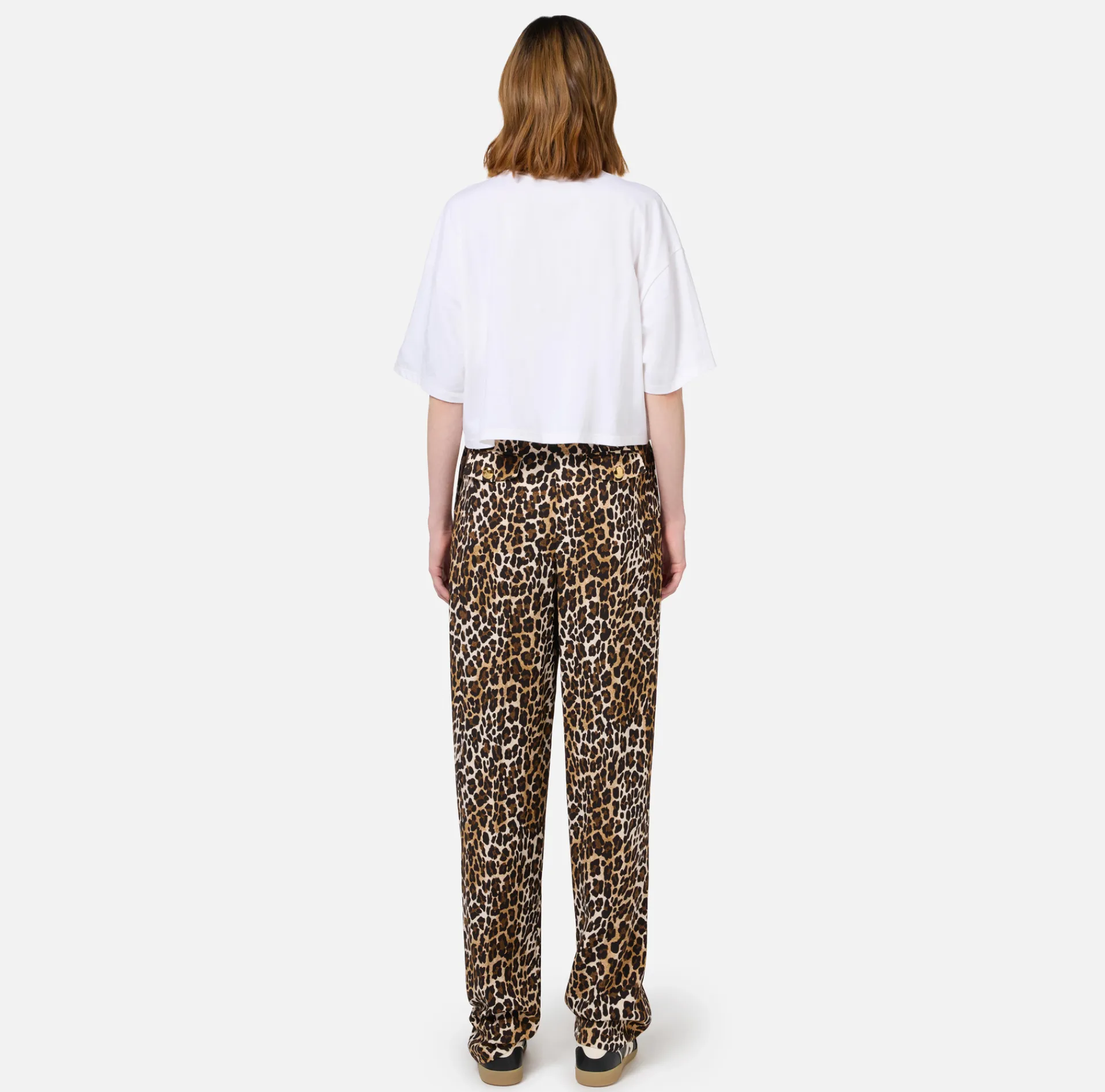 Elisabetta Franchi Top And T-Shirts|Cropped jersey T-shirt with logo