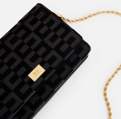 Elisabetta Franchi Strap Bags|Crossbody bag La Dame Black