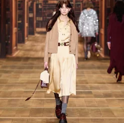 Elisabetta Franchi Midi Dresses|Dresses|Crêpe shirt-dress with pockets Cream