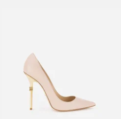 Elisabetta Franchi Pumps|Décolleté With Branded Heel Nude