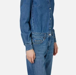 Elisabetta Franchi Jumpsuits|Denim jumpsuit with shirts DenimBlue