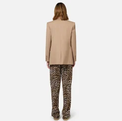 Elisabetta Franchi Jackets And Trench Coats|Tailleur|Double-breasted jacket in cool wool