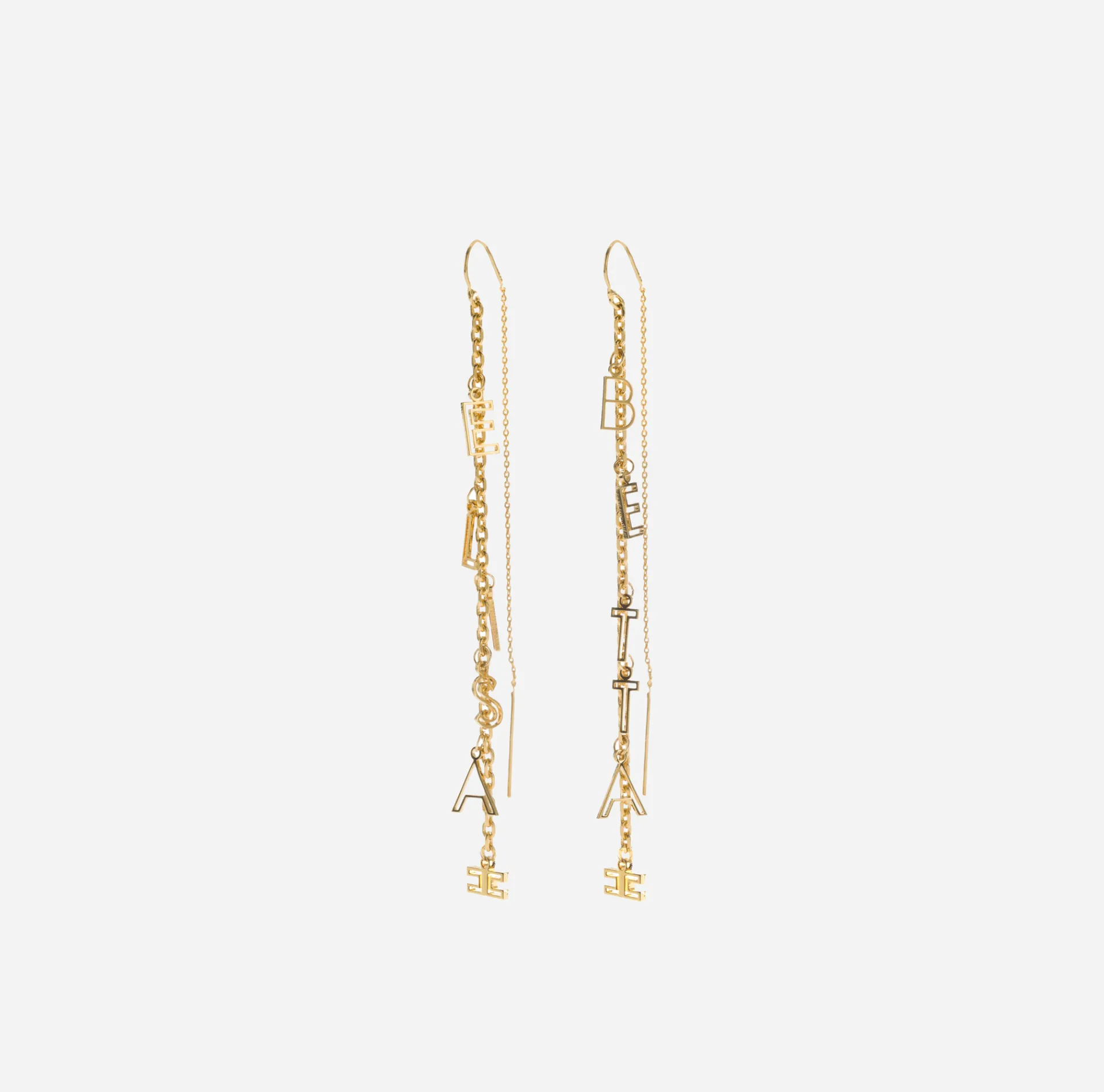 Elisabetta Franchi Jewelry|Earring Written Elisabetta YellowGold
