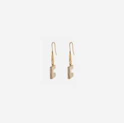 Elisabetta Franchi Jewelry|Earrings with crystal rhinestones