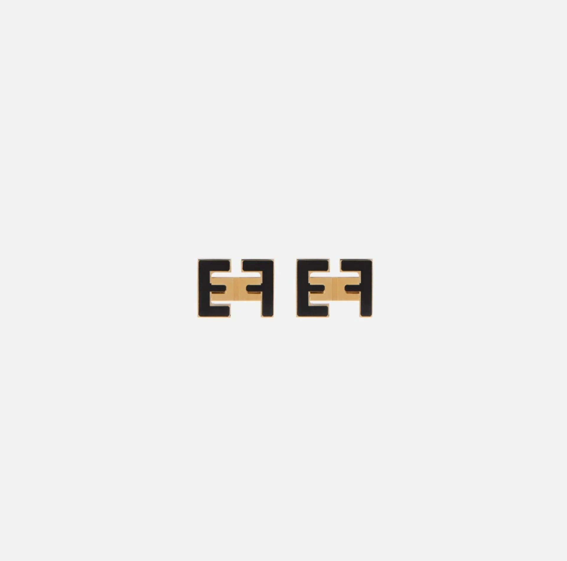 Elisabetta Franchi Jewelry|EF logo earrings