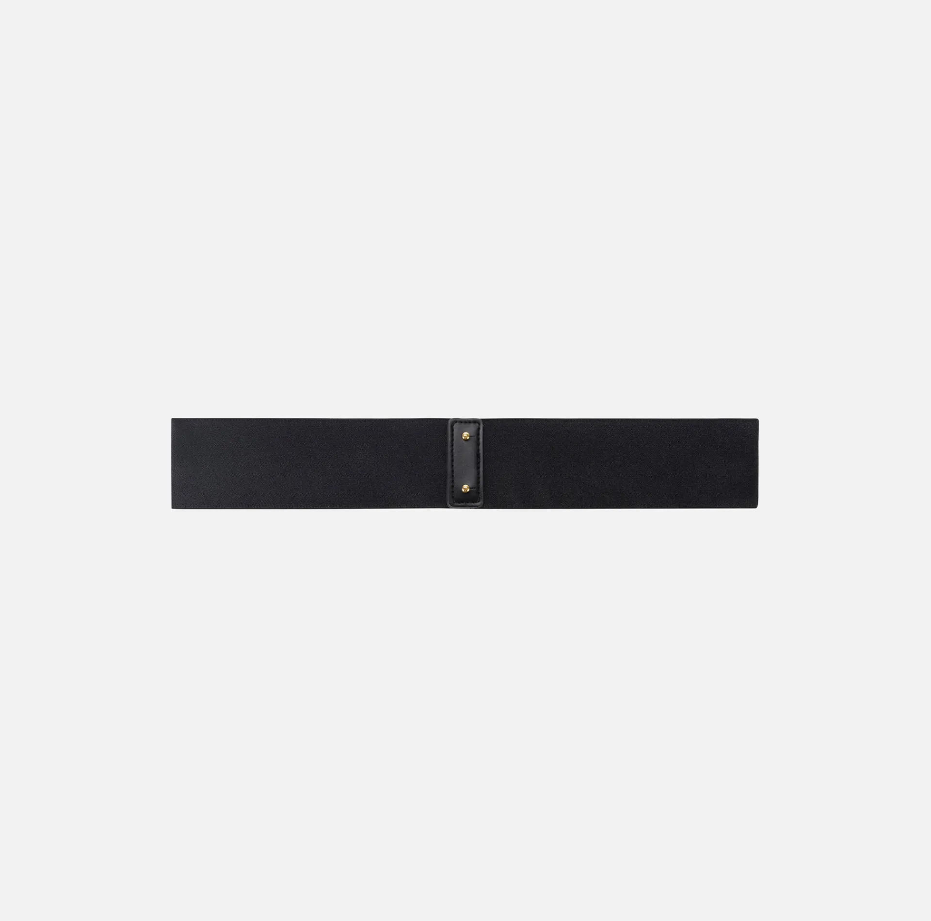 Elisabetta Franchi Belts|Elastic belt with logo plaque Black
