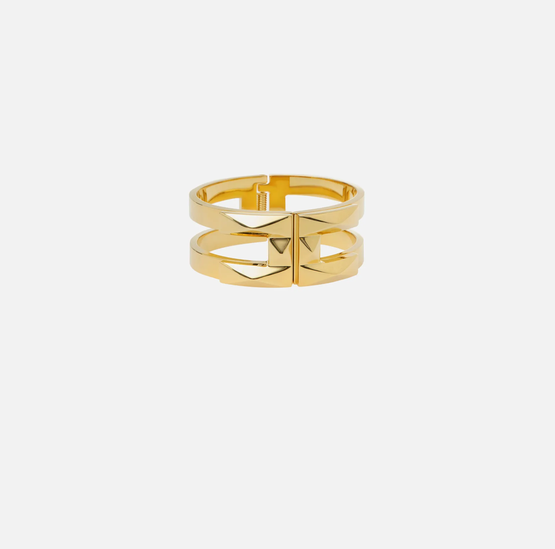 Elisabetta Franchi Jewelry|Golden metal rigid bracelet YellowGold