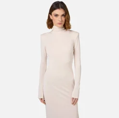 Elisabetta Franchi Red Carpet Dresses|Red Carpet|Jersey red carpet dress with side zip Latex