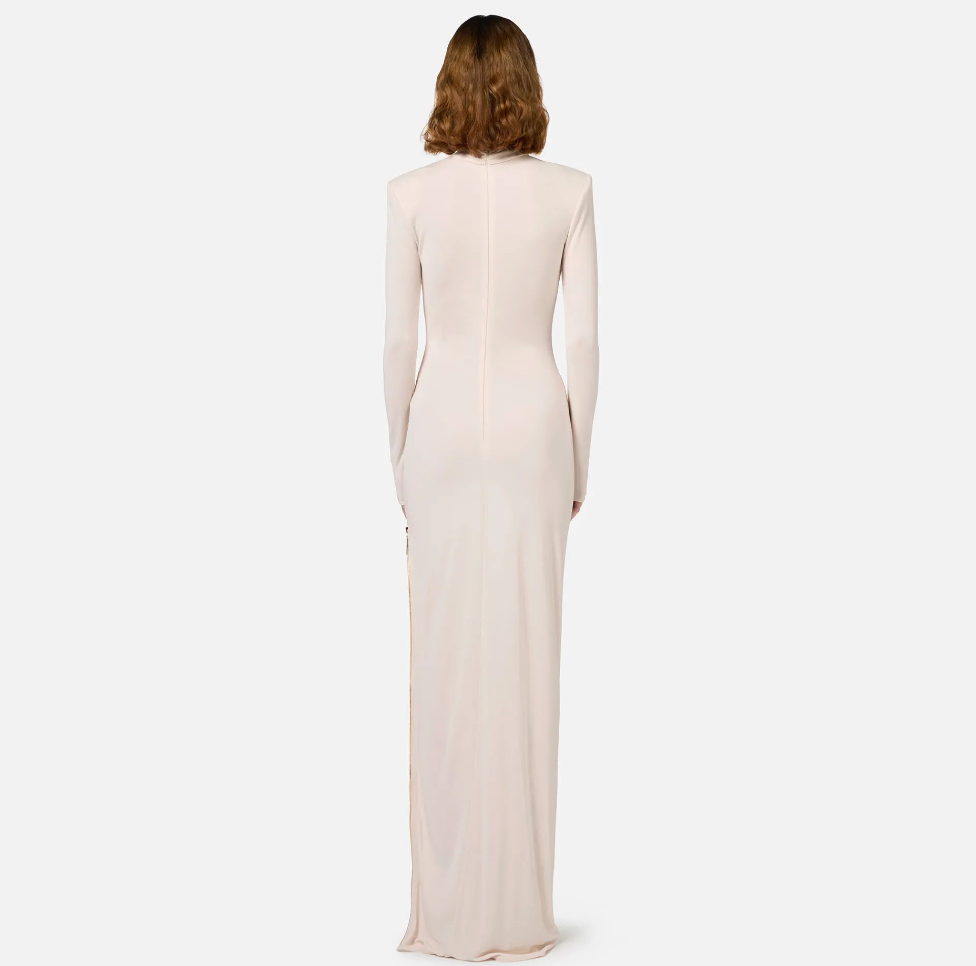 Elisabetta Franchi Red Carpet Dresses|Red Carpet|Jersey red carpet dress with side zip Latex