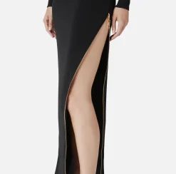 Elisabetta Franchi Red Carpet Dresses|Red Carpet|Jersey red carpet dress with side zip Black