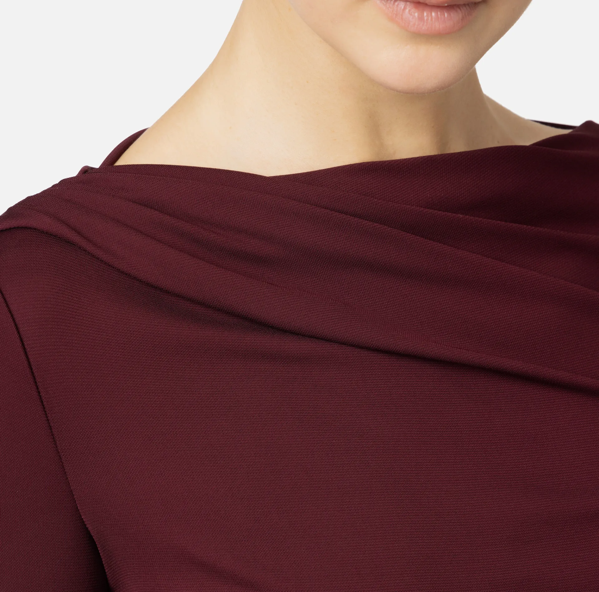 Elisabetta Franchi Top And T-Shirts|Jersey top with draping RougeNoir