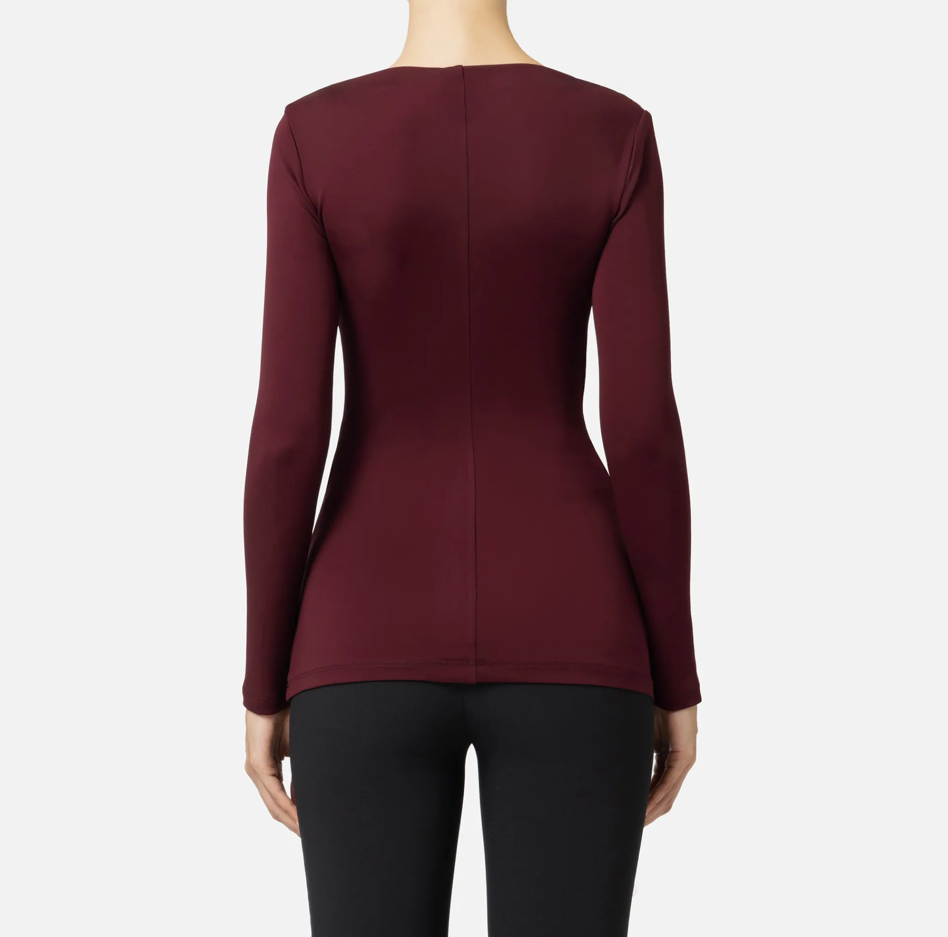 Elisabetta Franchi Top And T-Shirts|Jersey top with draping RougeNoir