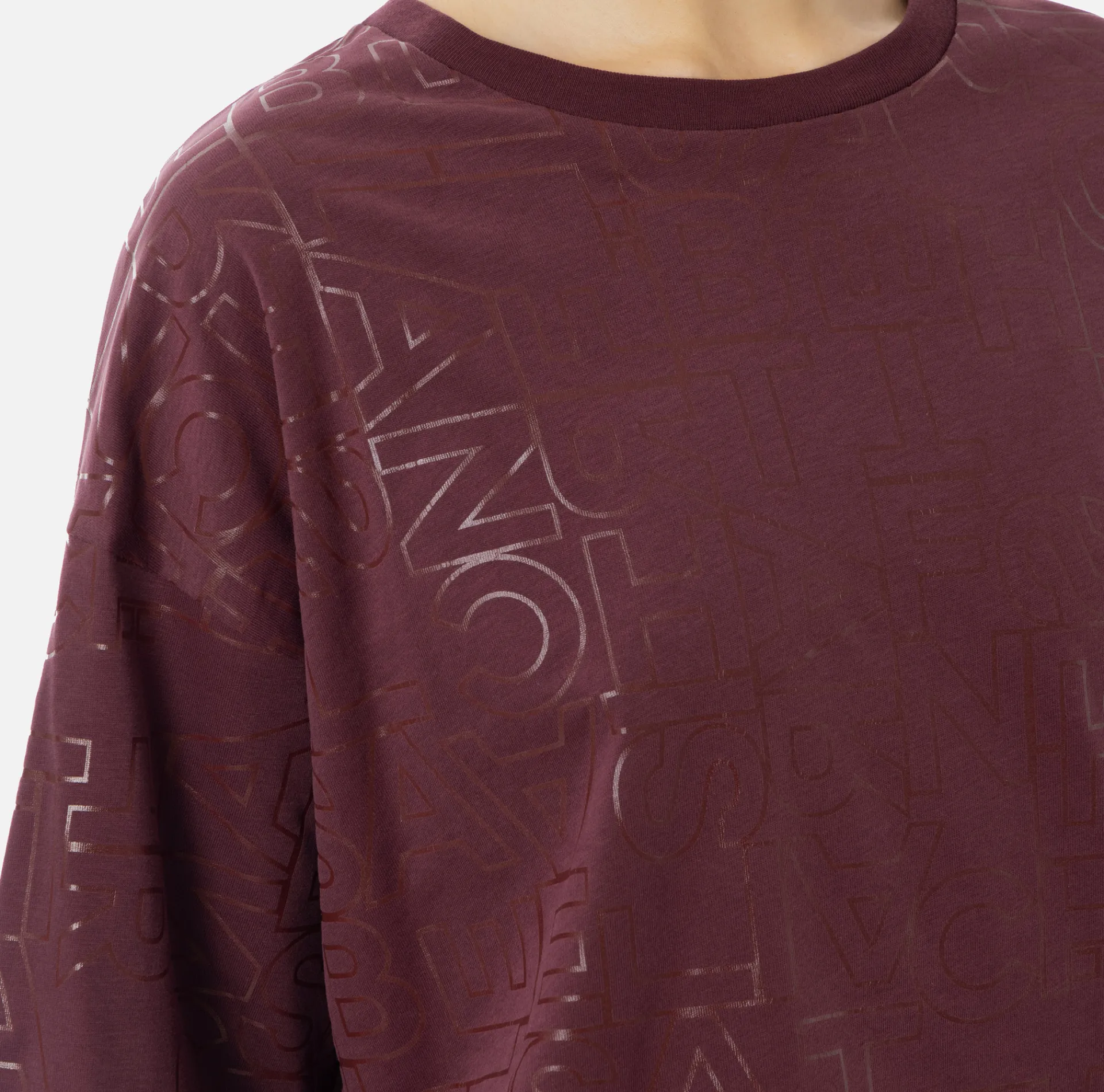 Elisabetta Franchi Top And T-Shirts|Jersey T-shirt with shiny lettering RougeNoir