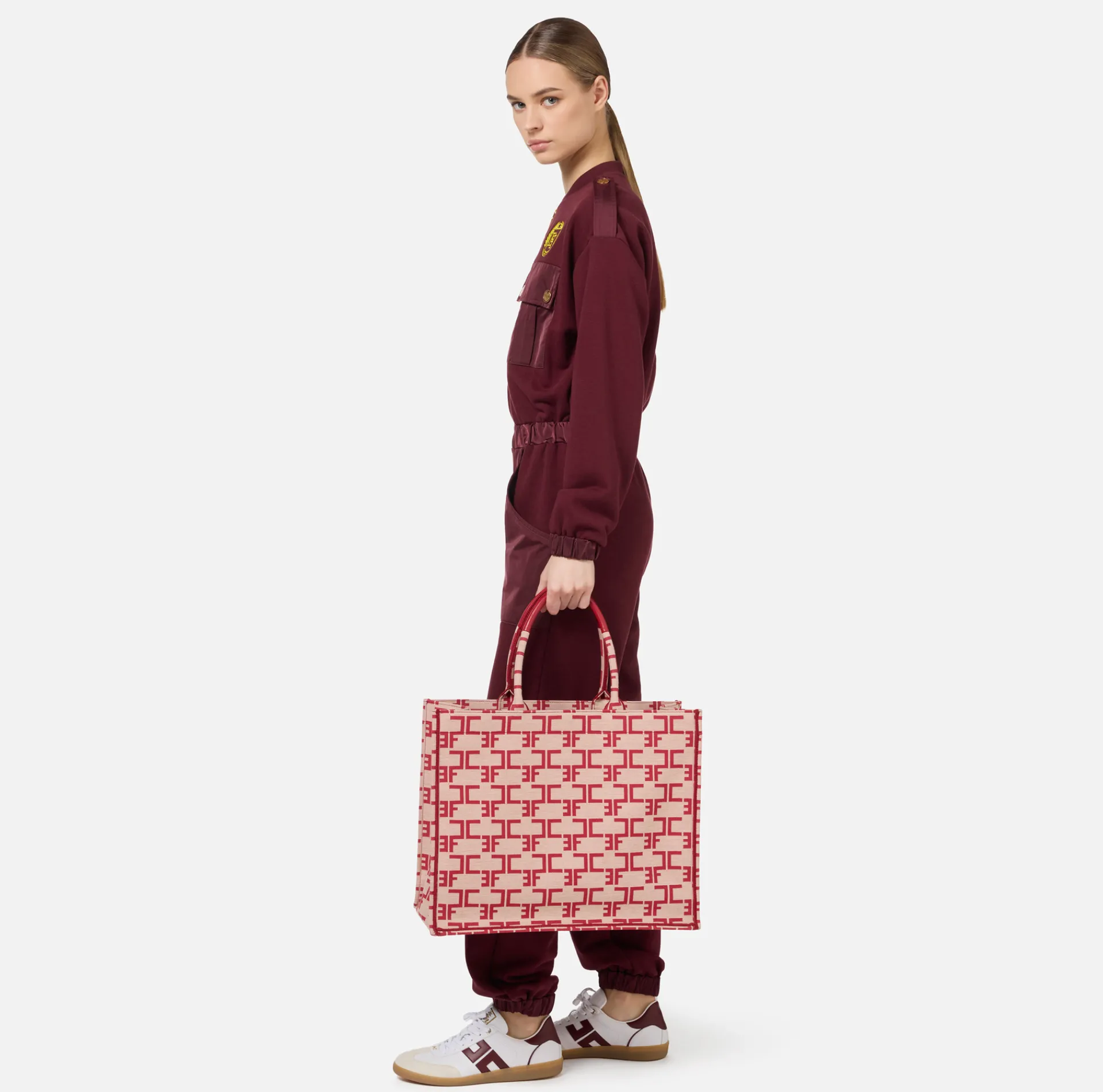 Elisabetta Franchi Handbags|Large Monogram Bag