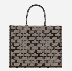 Elisabetta Franchi Handbags|Large Monogram Bag